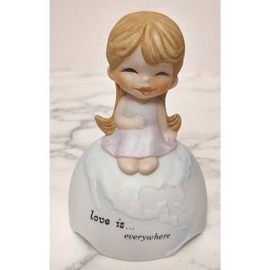 Love is... Everywhere Vintage Schmid 1970 Porcelain Music Box Works